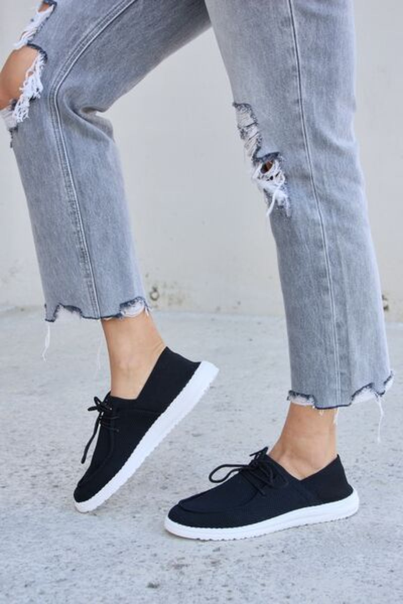 Forever Link Flat round Toe Lace-Up Sneakers