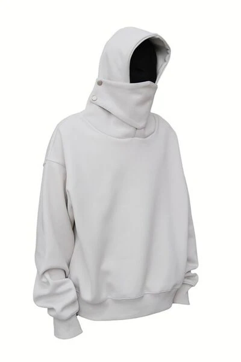 Men'S Long Sleeve Hoodie with Mask