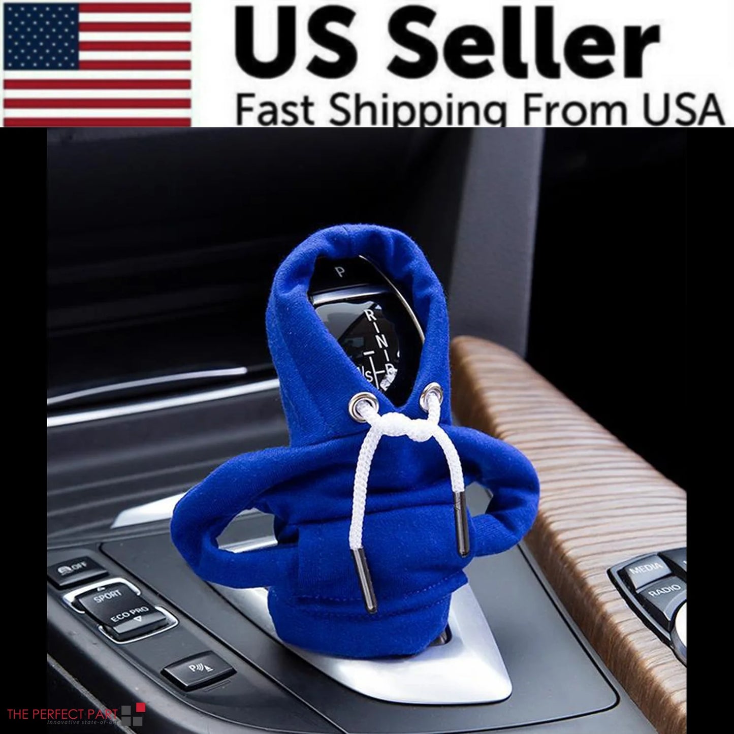 Car Gear Shift Cover Mini Hoodie Gear Shift Cover for Car Shifter Interior Trim