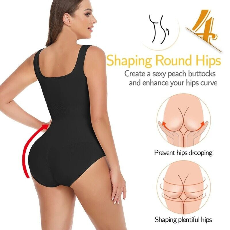 Women Seamless Shapewear Bodysuit Tummy Control Body Shaper Slimming Shapewear