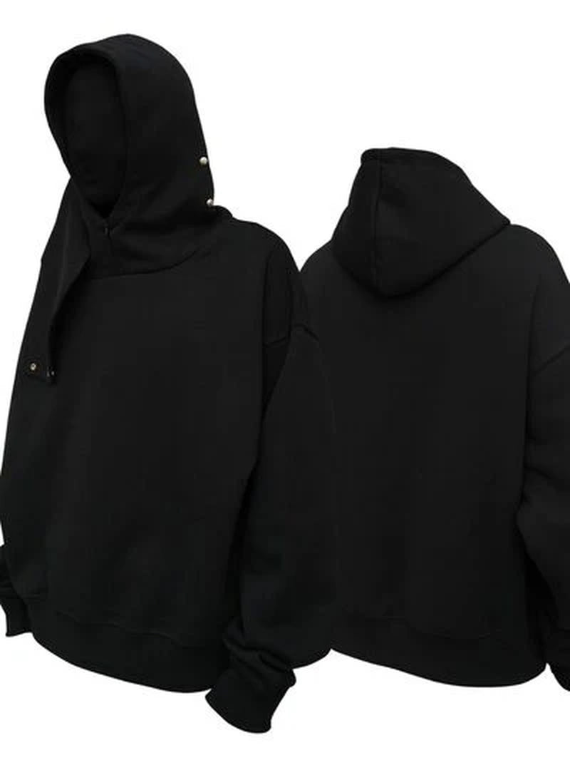 Men'S Long Sleeve Hoodie with Mask