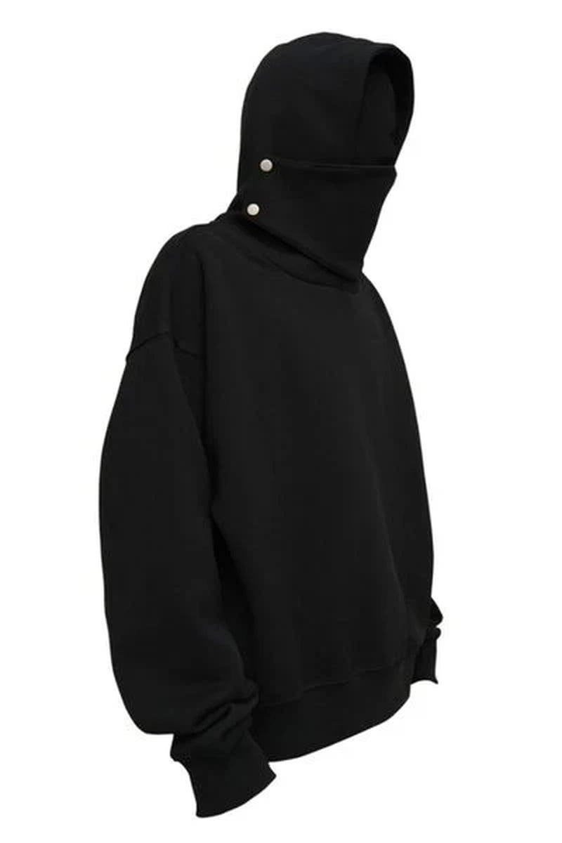 Men'S Long Sleeve Hoodie with Mask