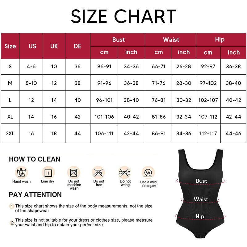 Women Seamless Shapewear Bodysuit Tummy Control Body Shaper Slimming Shapewear