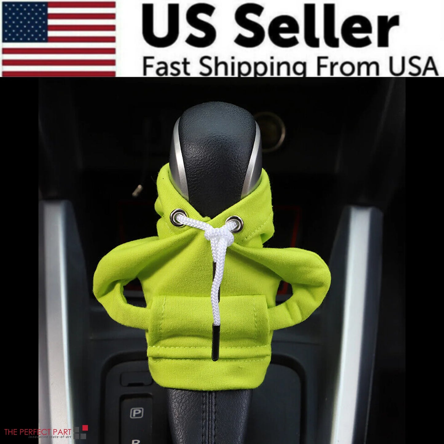 Car Gear Shift Cover Mini Hoodie Gear Shift Cover for Car Shifter Interior Trim