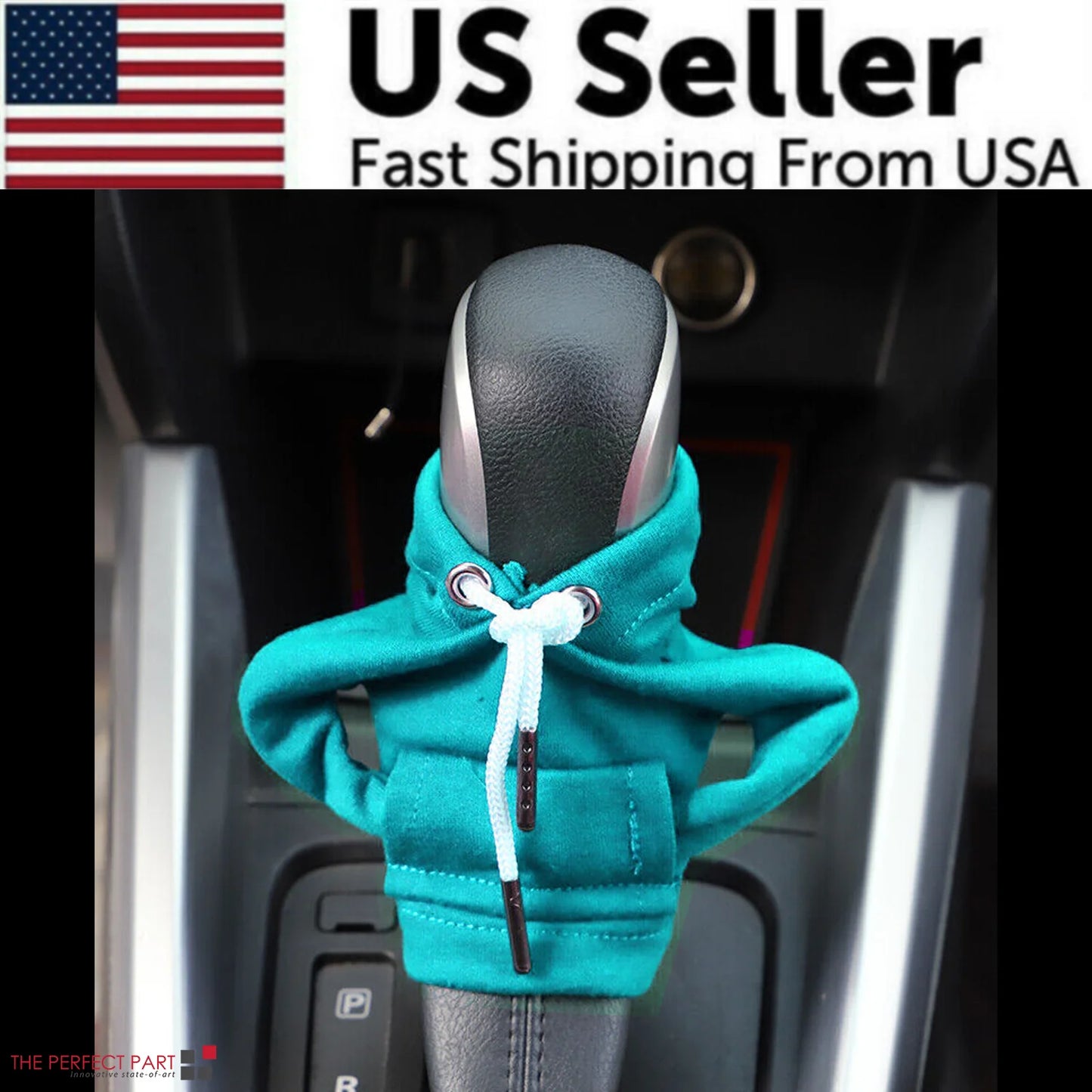 Car Gear Shift Cover Mini Hoodie Gear Shift Cover for Car Shifter Interior Trim