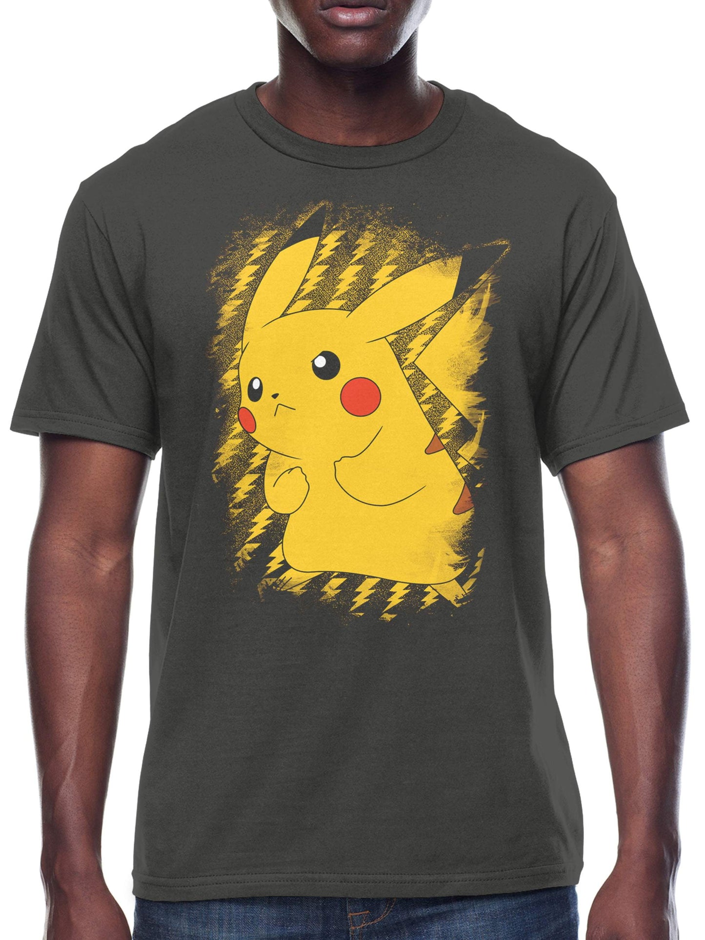 Pikachu Brushy Men'S and Big Men'S Graphic T-Shirt