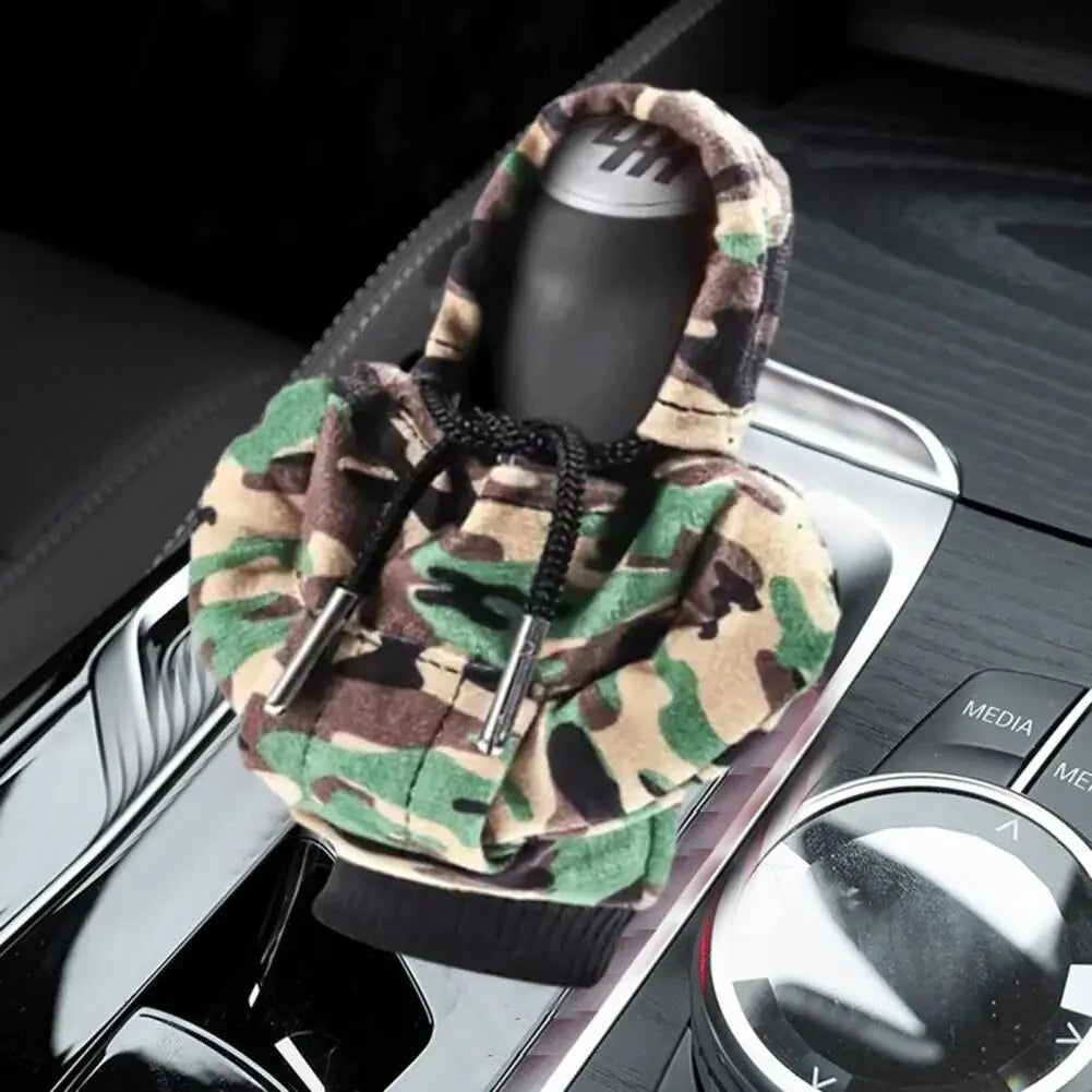 Car Gear Shift Cover Mini Hoodie Gear Shift Cover for Car Shifter Interior Trim