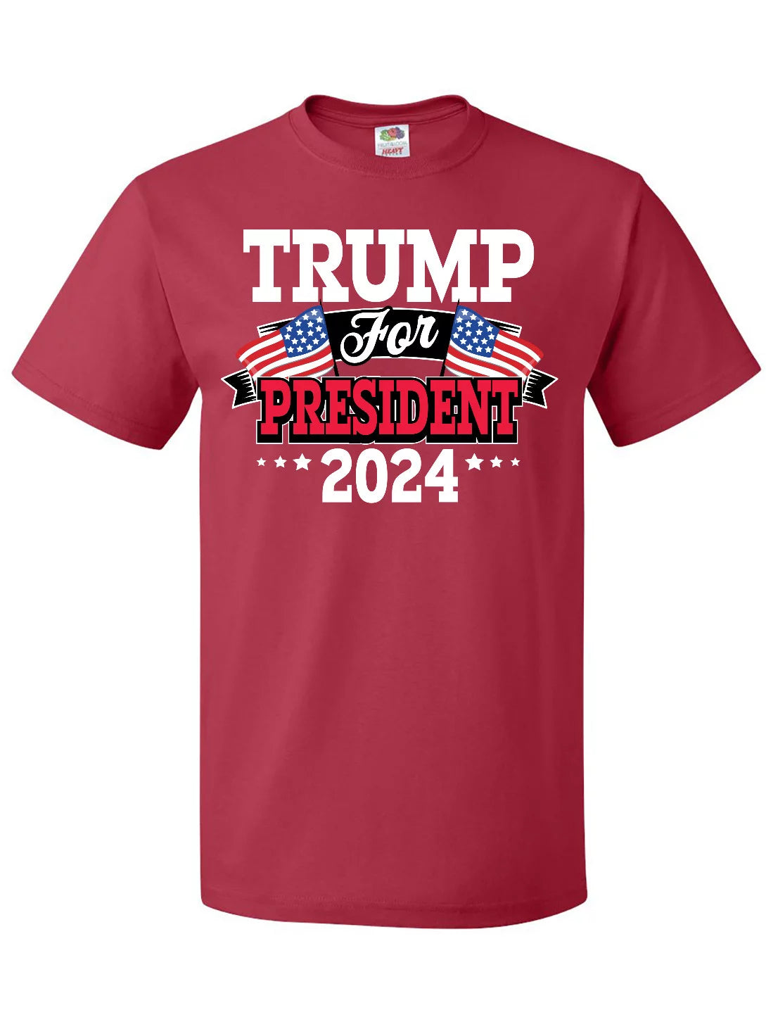 Trump for President 2024 with Flags T-Shirt