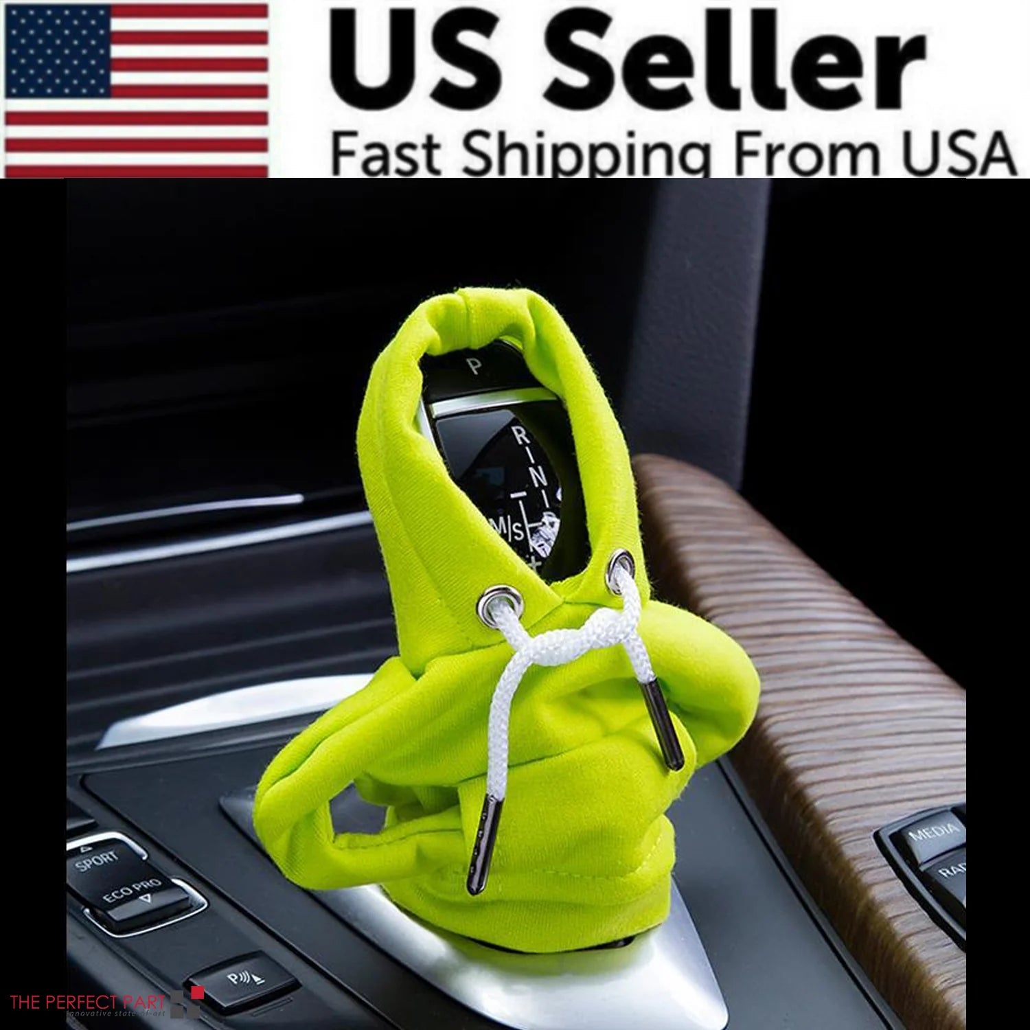 Car Gear Shift Cover Mini Hoodie Gear Shift Cover for Car Shifter Interior Trim